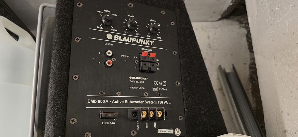 Skrzynia basowa BLAUPUNKT aktywna