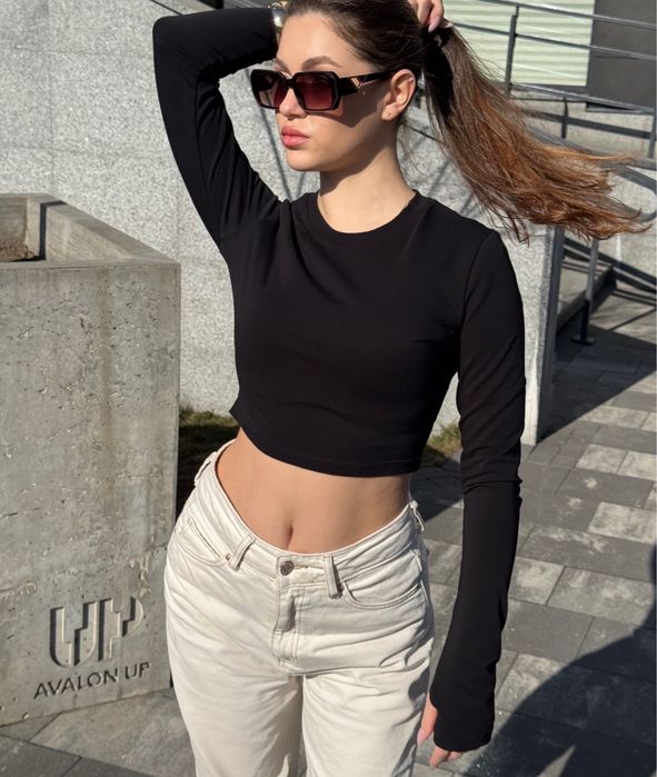 Лонгслів слім у двох довжинах