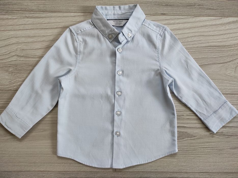 Błękitna elegancka koszula primark 80