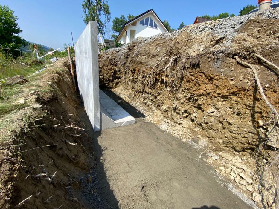 Mur oporowy /Elki betonowe / skarpy poziomowanie terenu