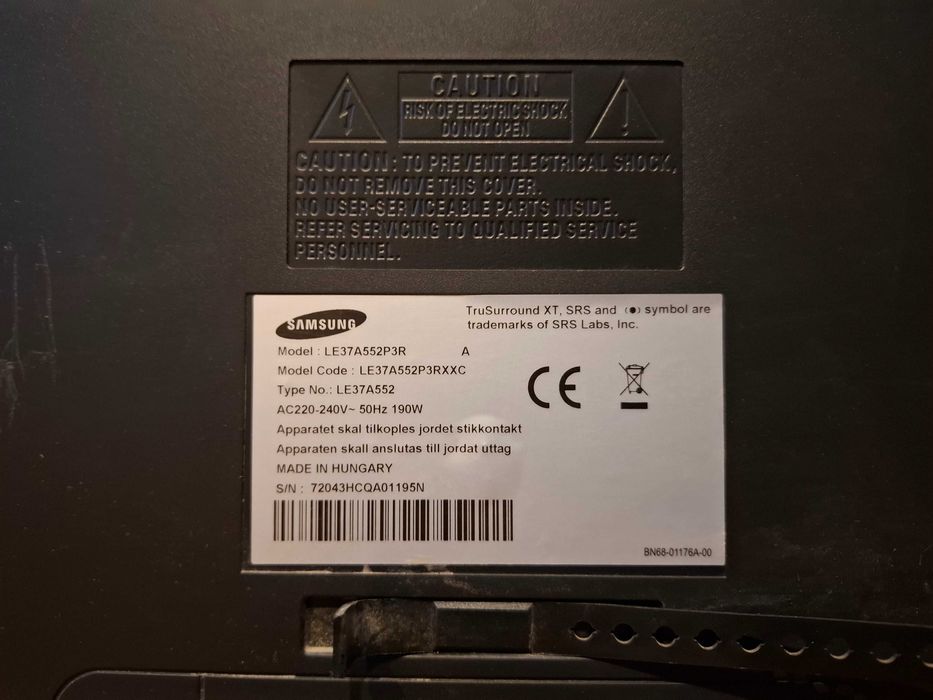 TV Samsung LE37A552 37 Cali