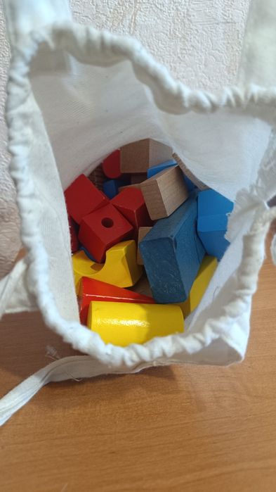 Деревяные кубики для игр