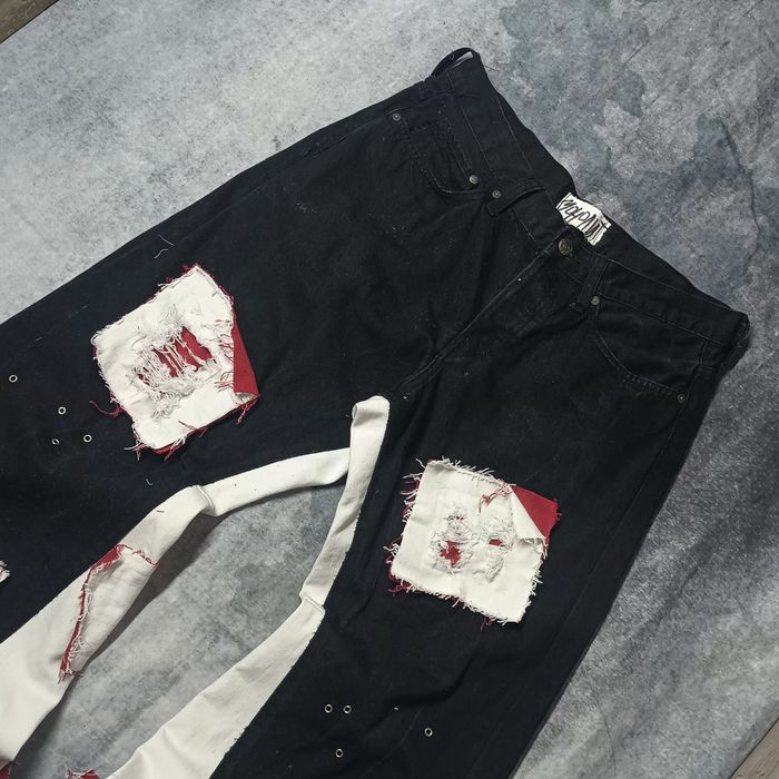 Джинсы клёш Custom flared patch jeans