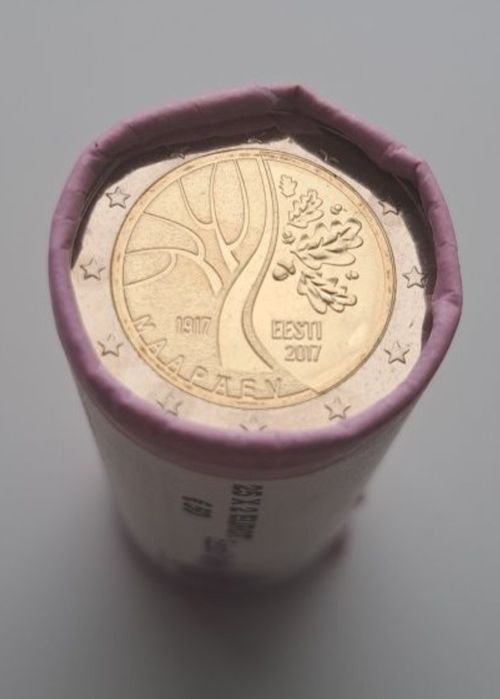 Rolos de 25 moedas 2€ Estónia