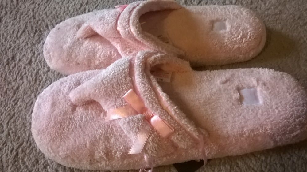 Nowe Klapki Japonki z kokardką rozmiar 39-40