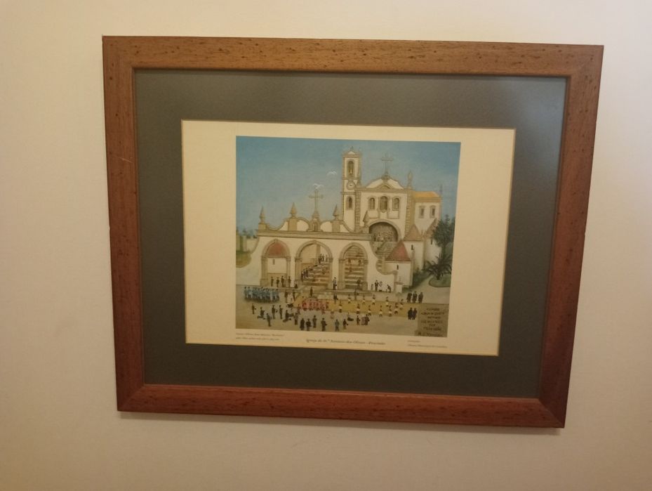 Quadro serigrafia da igreja de Santo António dos Olivais