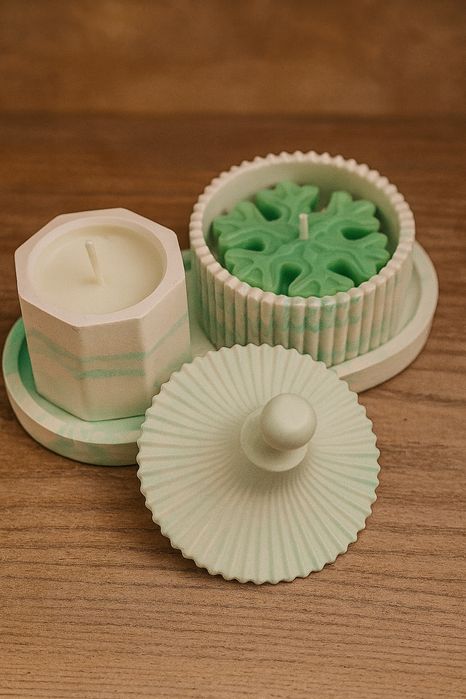 Свічковий набір  "Winter blossom".