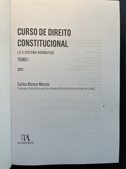 Curso de Direito Constitucional - Blanco de Morais