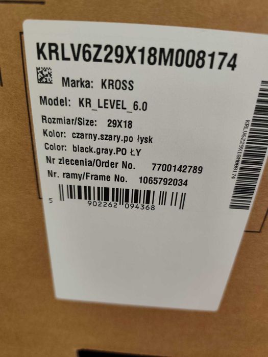 Rower górski MTB XC KROSS Level 6.0 OUTLET