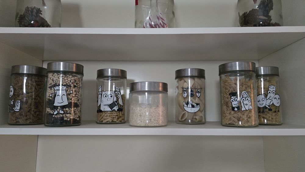 Frascos de vidro para alimentos/decoração