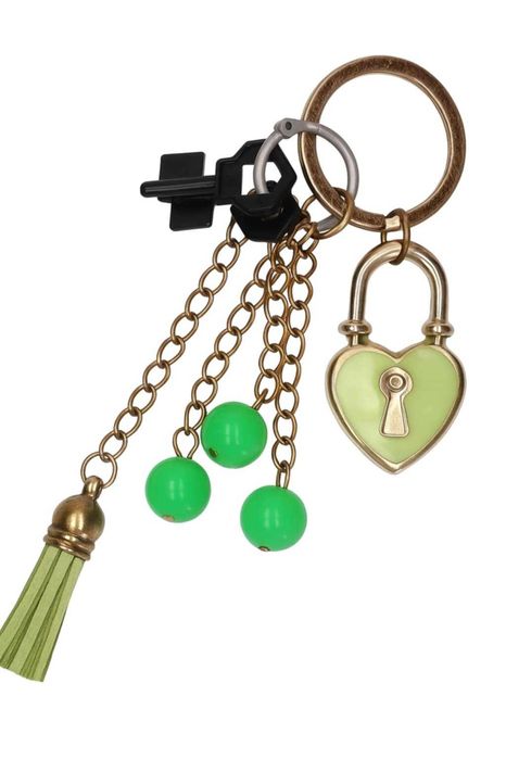 Breloczek stylowy Zawieszka – serduszko, chwost, kuleczki, klucze
