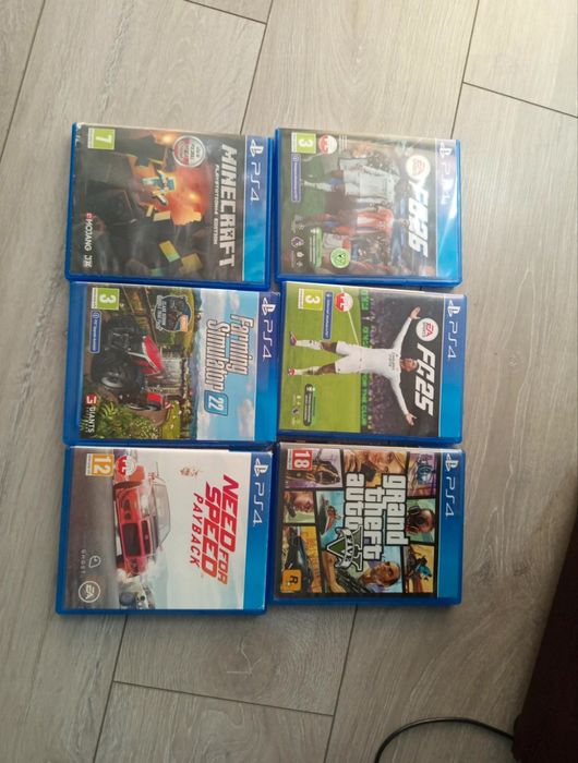 Ps4 Pro 1TB + 6 gier + pad