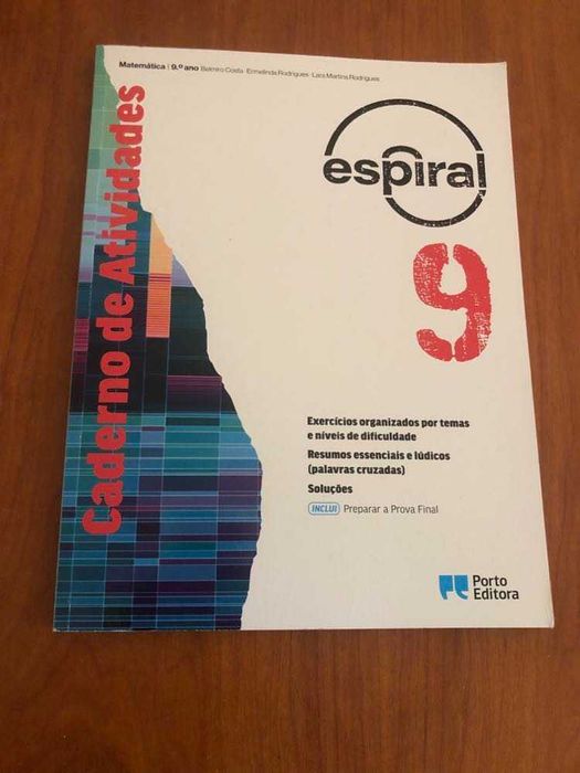 Caderno de atividades Matemática Espiral 9