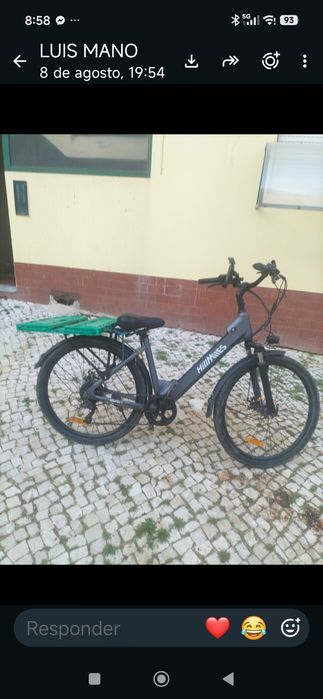 Bicicleta elétrica como nova