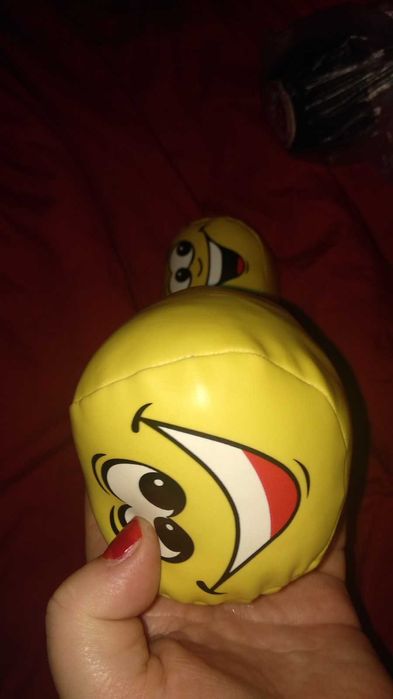 игрушка мячик мяч розовый антистресс смайл смайлик кожзам