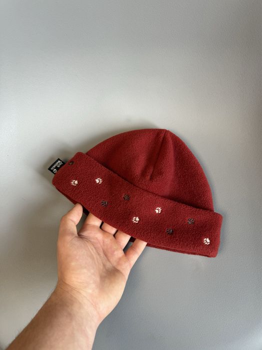 Винтажная флисовая шапка Jack Wolfskin мужская (оригинал)