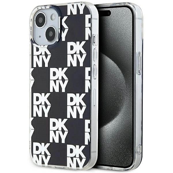 Etui DKNY IML Checkered Mono Pattern na iPhone 15 Plus / 14 Plus - cza
