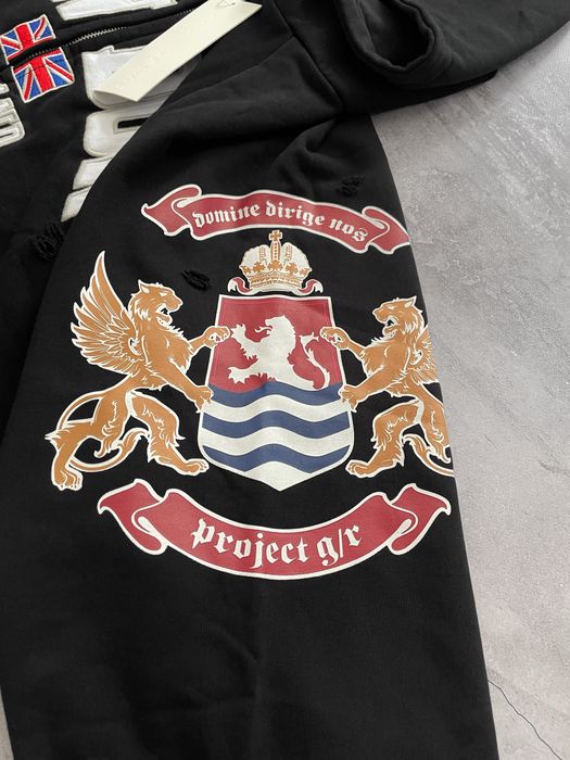 Зіп худі Project G/R Grailz LONDON чорного кольору оверсайз