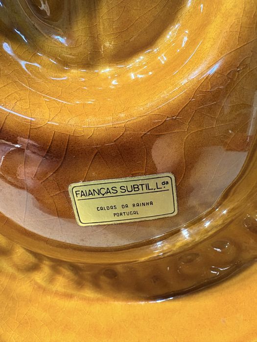 Grande cinzeiro publicitário vintage - faiança Subtil Caldas da Rainha