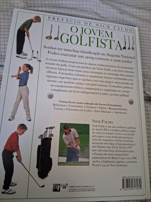 O jovem golfista