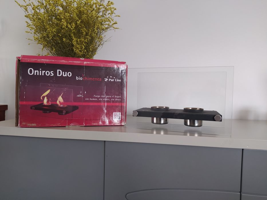 Lareira decorativa de interior