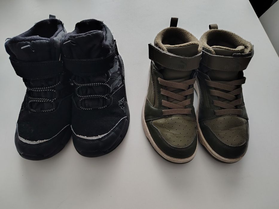 Buty zimowe dla chłopca Puma i Kappa 34