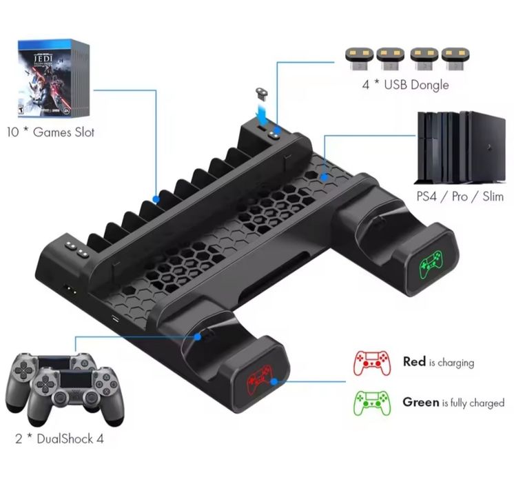 Acessórios PS4 cooler, fan, ventilador
