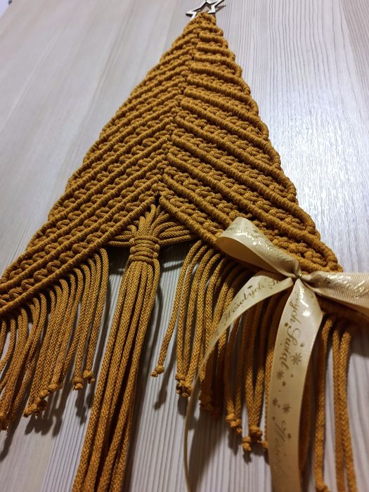 Makramowa choinka boho