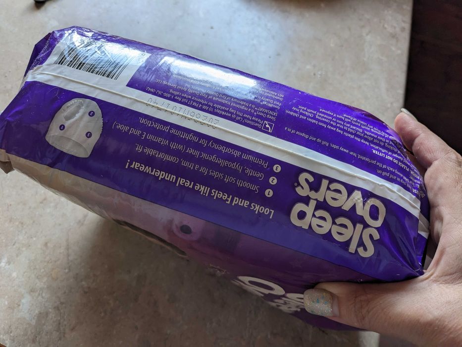 Підгузки SleepOvers від Cuties розмір SV/MID, 17+ кг,  15 шт.