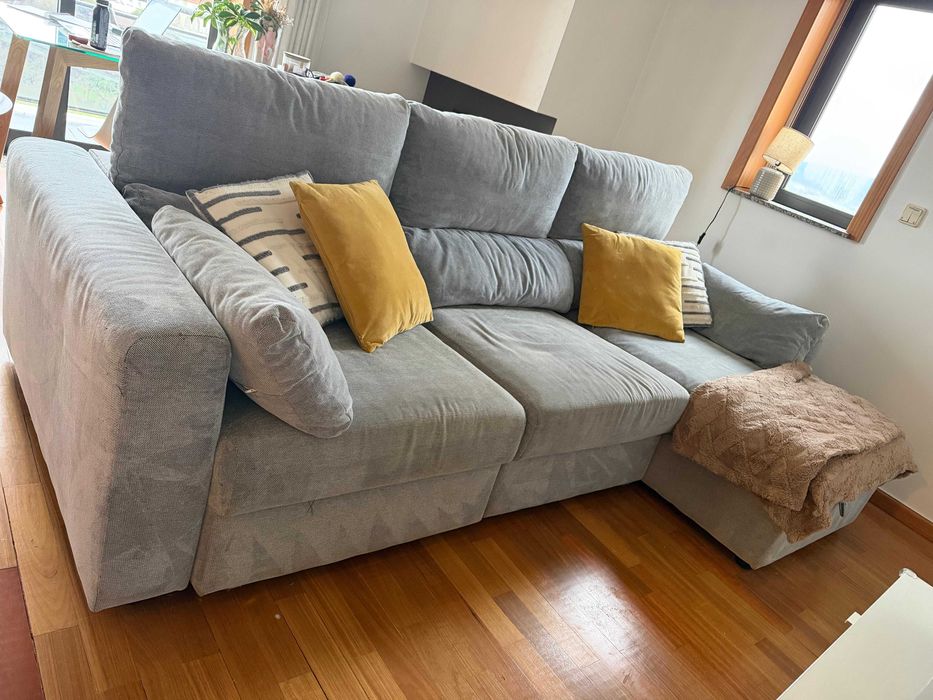 Sofá 3 lugares chaise longue ESKILSTUNA