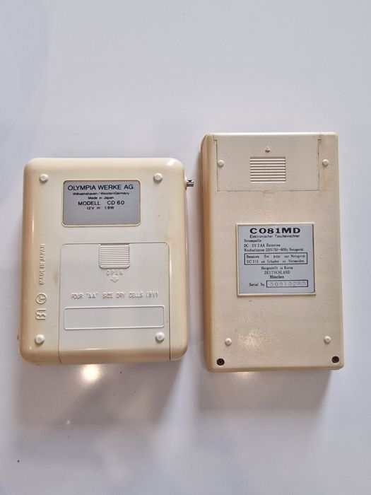 Calculadoras electrónicas antigas+acessórios