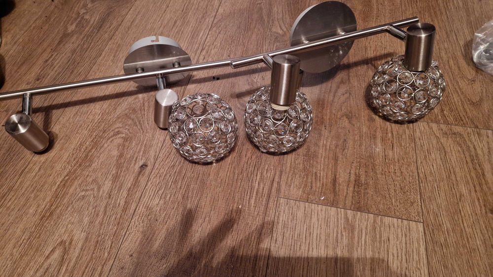 4 Lampy kryształkowe