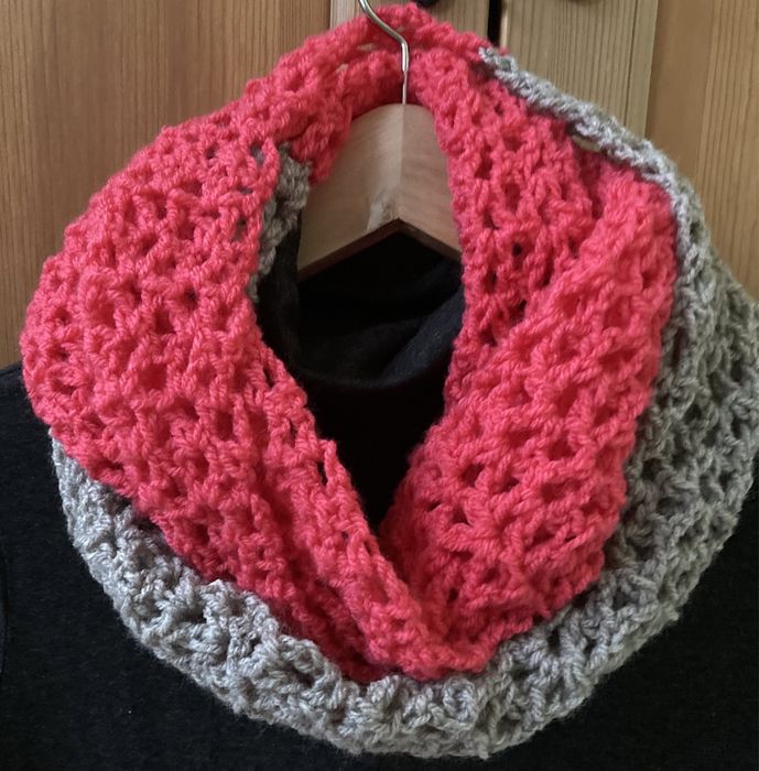 Szal komin otulacz szydełko