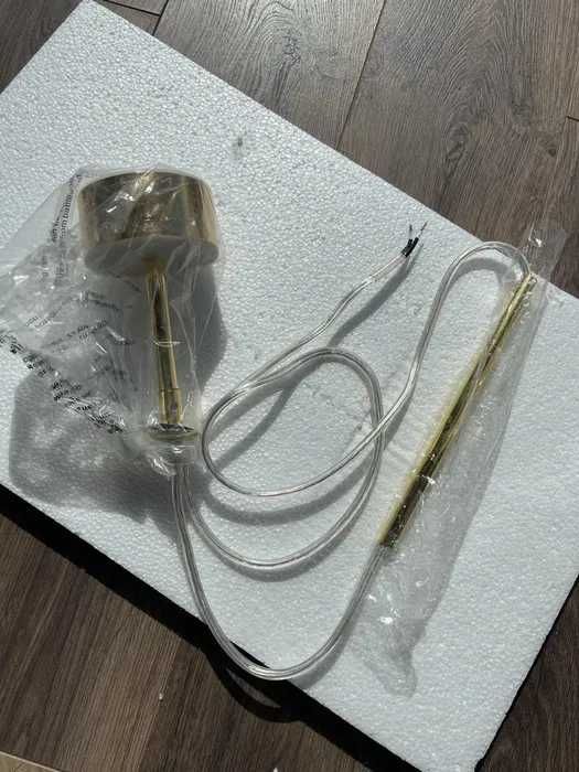 Lampa wisząca Baloone szklana, kolor złoty i biały, NOWA, BL1300, elegancka