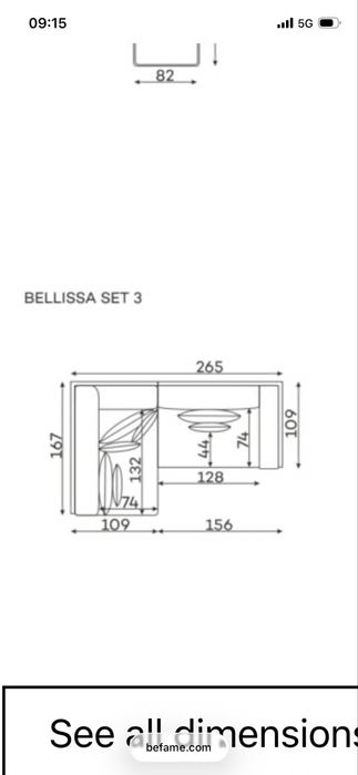 Sofa Belissa Befame set 3
