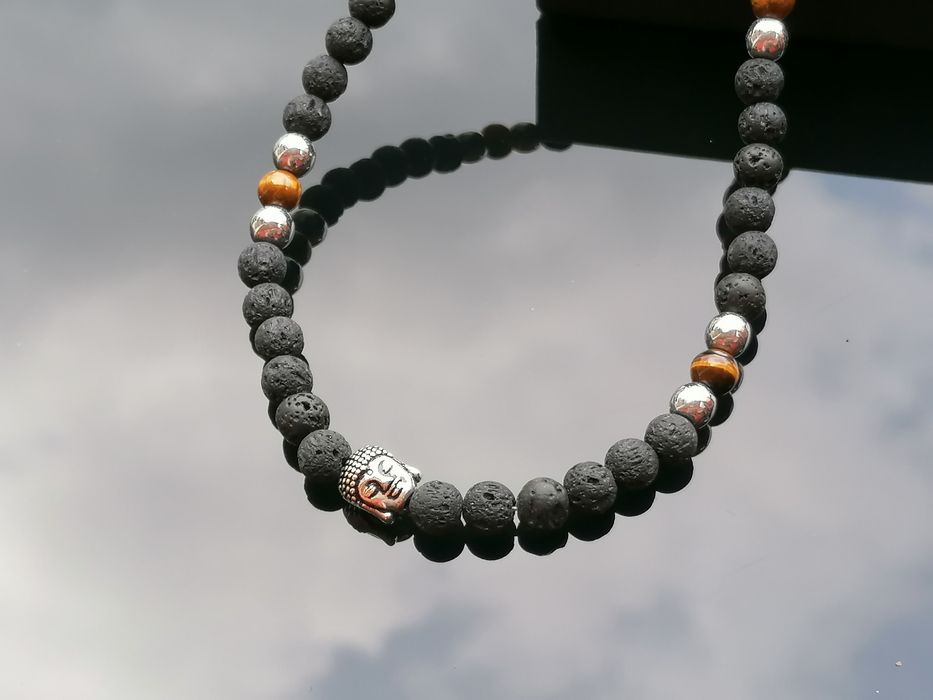 Colar  Masculino Buda - Pedras Naturais