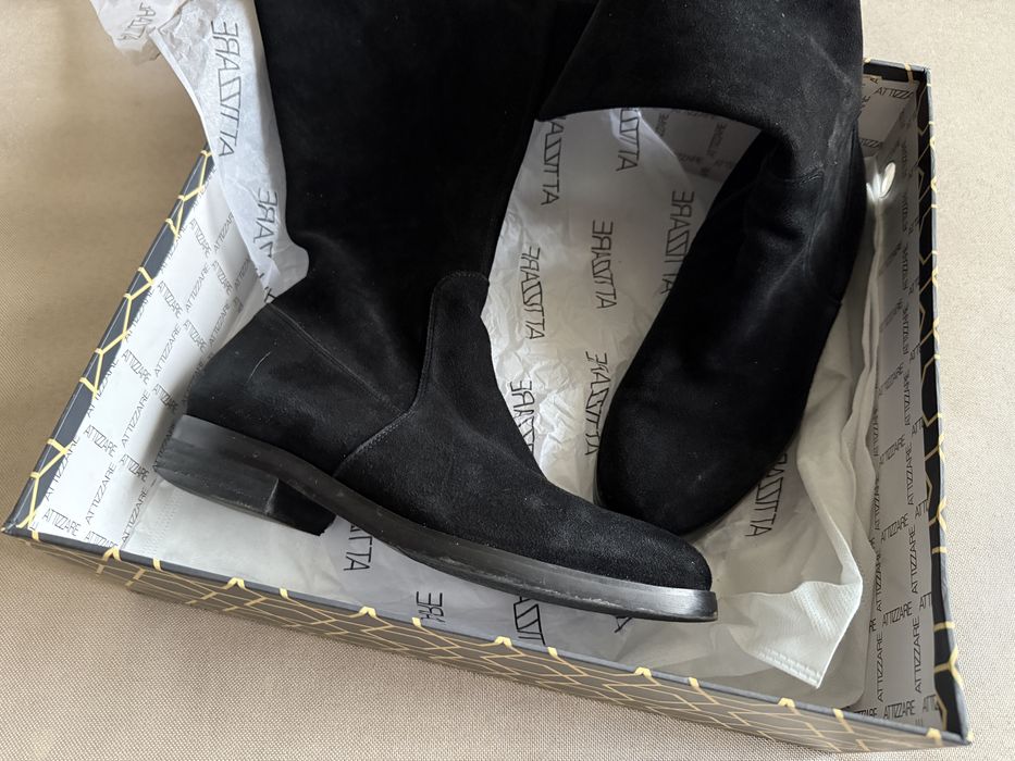 Продам замшевые сапоги-чулки attizzare (miraton)