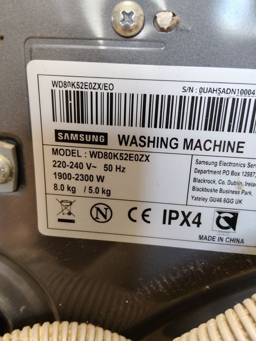 Części do pralko suszarki Samsung
