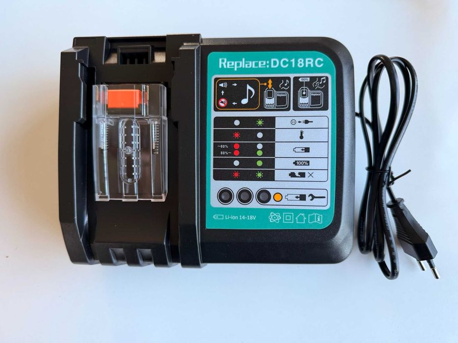 Ładowarka do baterii akumulatorów dc18rc zamiennik Makita + GRATIS