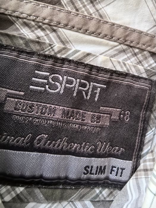 Koszula Męska W Kratę Esprit r. L