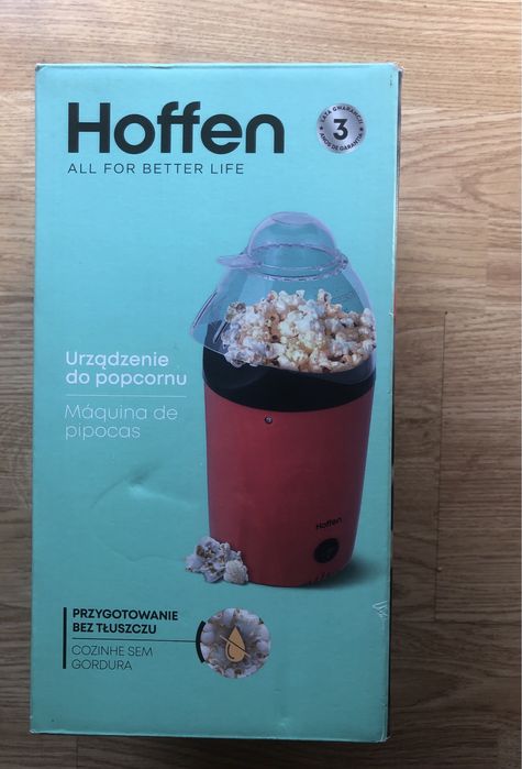 Urządzenie do popcornu.Nowe z paragonem