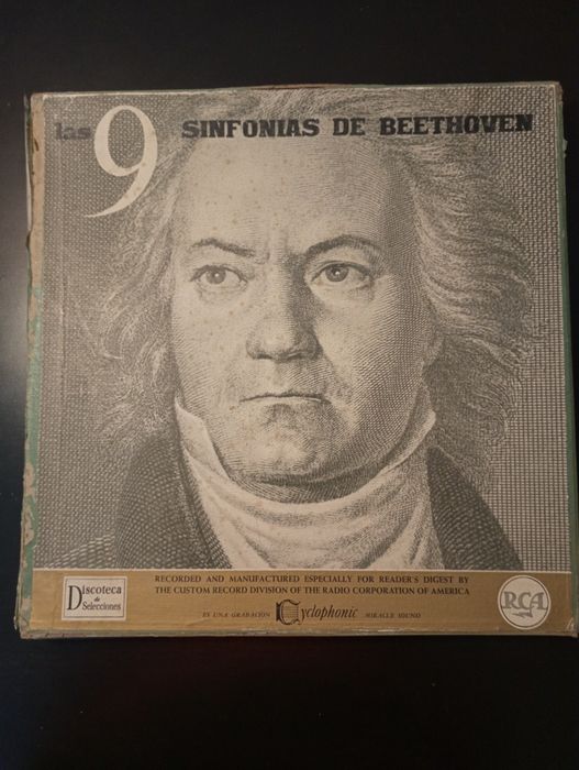 LAS 9 SINFONIAS DE BEETHOVAN, Selecções Readers Digest	7x Vinil 1962