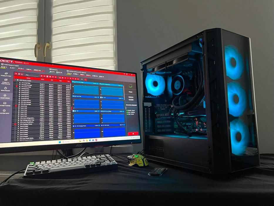 Komputer Gamingowy 3060ti R5 5600 512gb m.2 16GB RAM 3600mhz 600W Bronze