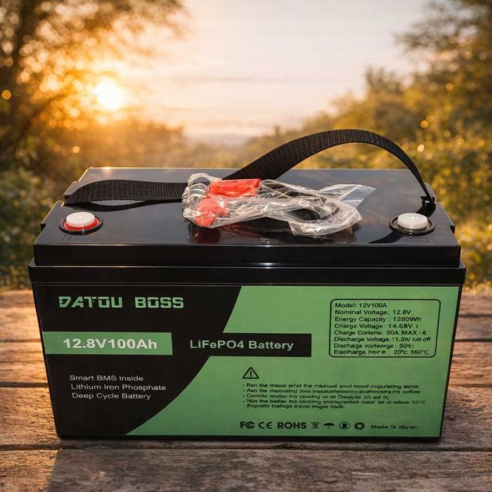 Акумулятор 12V 100Ah LiFePO4, BMS,лит-жел-фос батарея ток разряда 100A