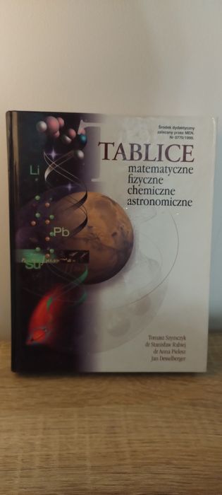 Tablice matematyczne fizyczne chemiczne astronomiczne