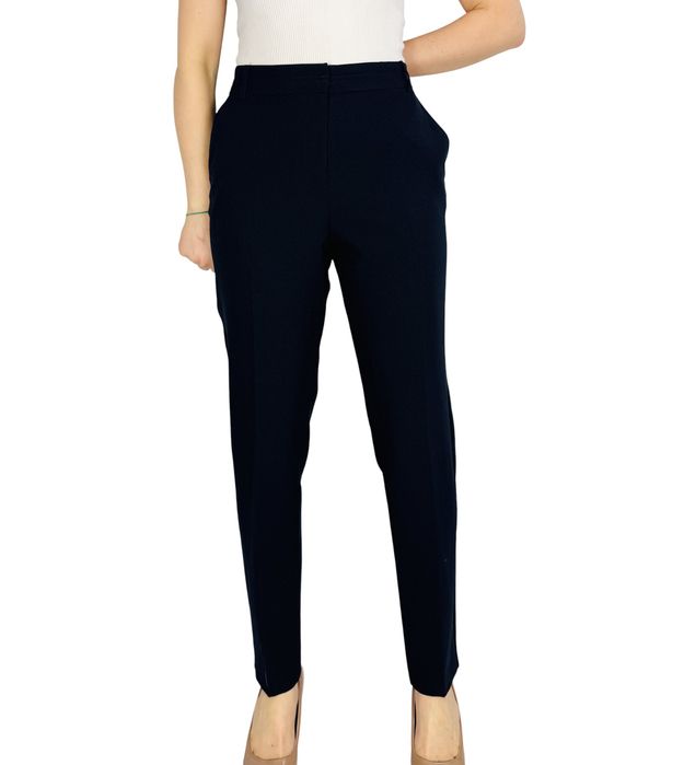 Granatowe eleganckie spodnie L 40