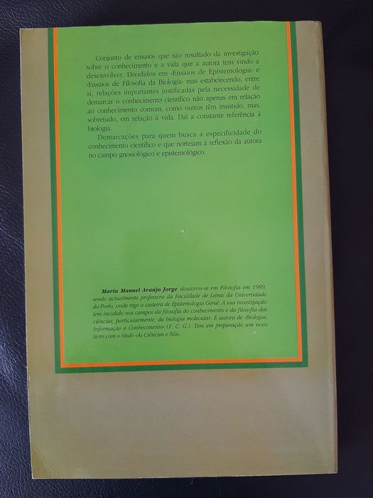 Da epistemologia à Biologia Dicionário de Biologia Círculo de Leitores