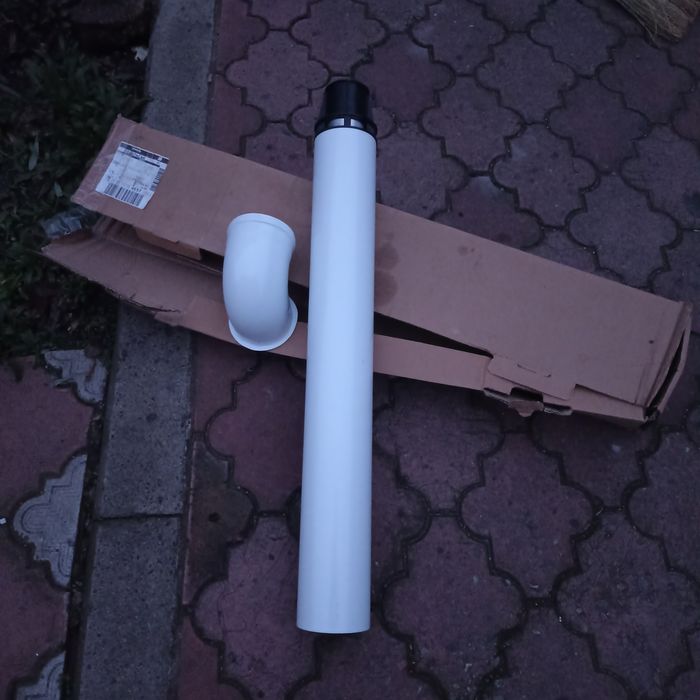 Труба до газового котла.