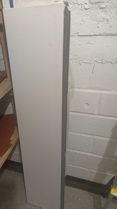 Parapet MDF laminowany biały mat 3 sztuki
