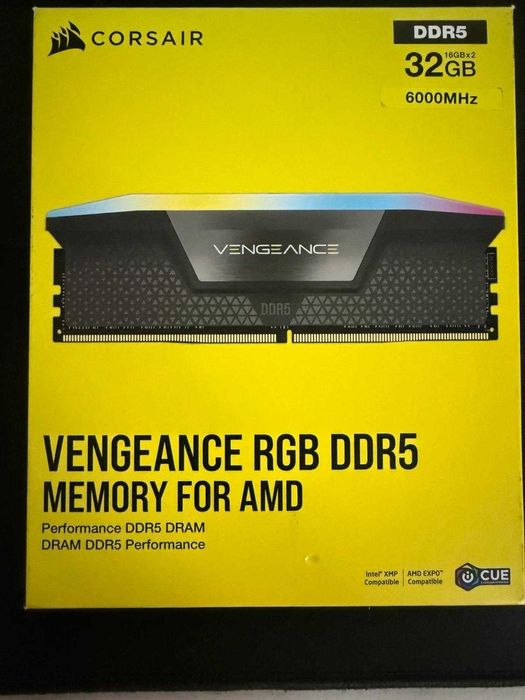 Corsair Vengeance 32GB RAM RGB DDR5 6000MHz (2x16GB)